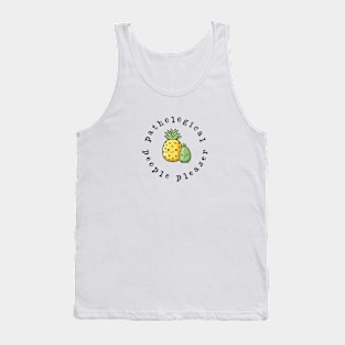 Pathological People Pleaser Avocado and Pineapple Cute Print Tank Top